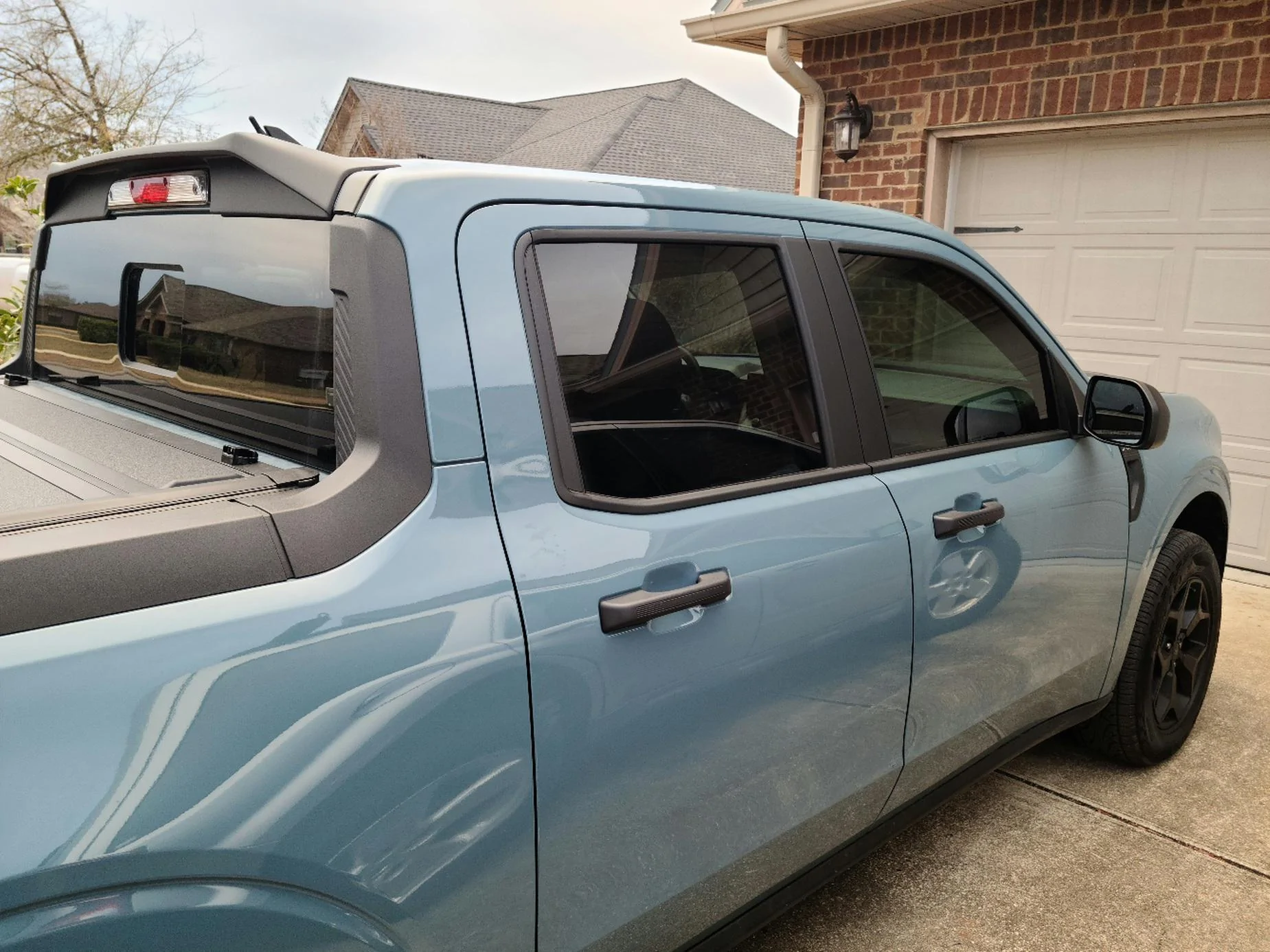 Ford Maverick Stubby antenna and new blinkers installed 20220211_164957