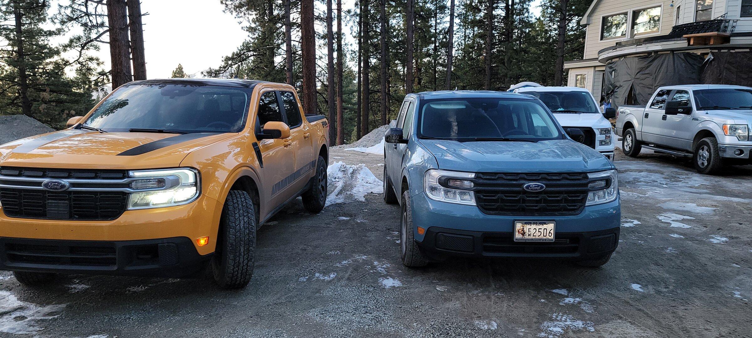Ford Maverick Father/Son 2.0 Mavericks XL vs Lariat. Which one is taller 20220120_073044