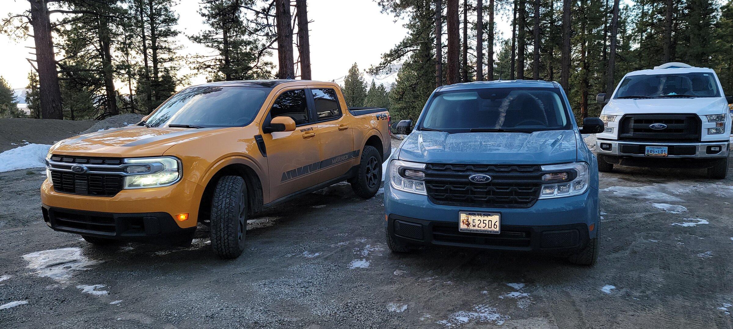 Ford Maverick Father/Son 2.0 Mavericks XL vs Lariat. Which one is taller 20220120_073058