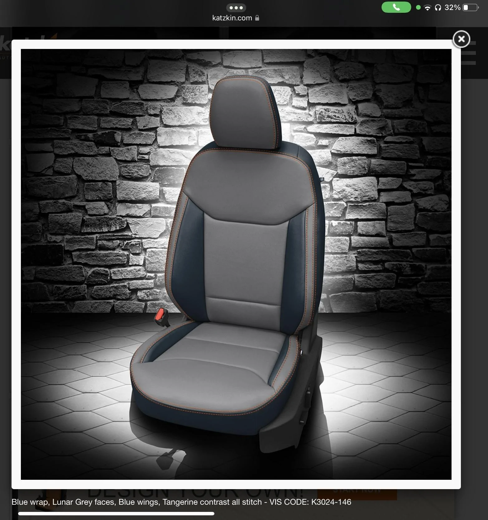 Ford Maverick Katzkin Leather Seat Covers for Maverick 763D9003-BE36-4230-AA0E-666621CB870A