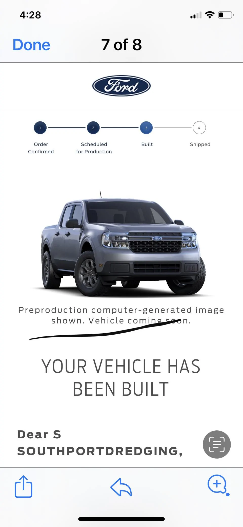 Ford Maverick Got my Built Email  Hybrid XLT D7A8CD44-85ED-4EDD-96A7-ACCC471210E6