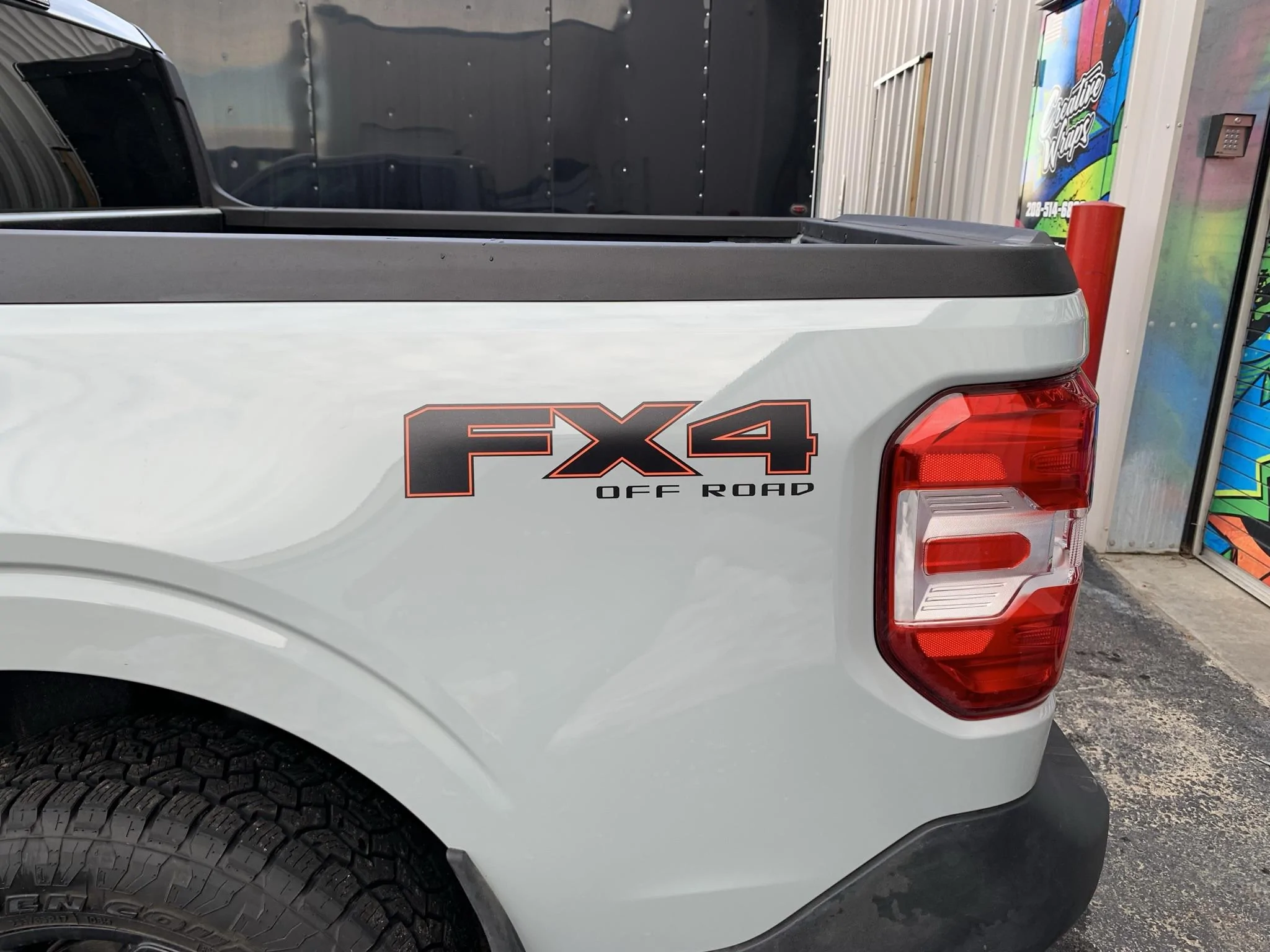 Ford Maverick Putting Stickers on your Truck AE193324-E659-4FAD-9C4E-A544E086D492