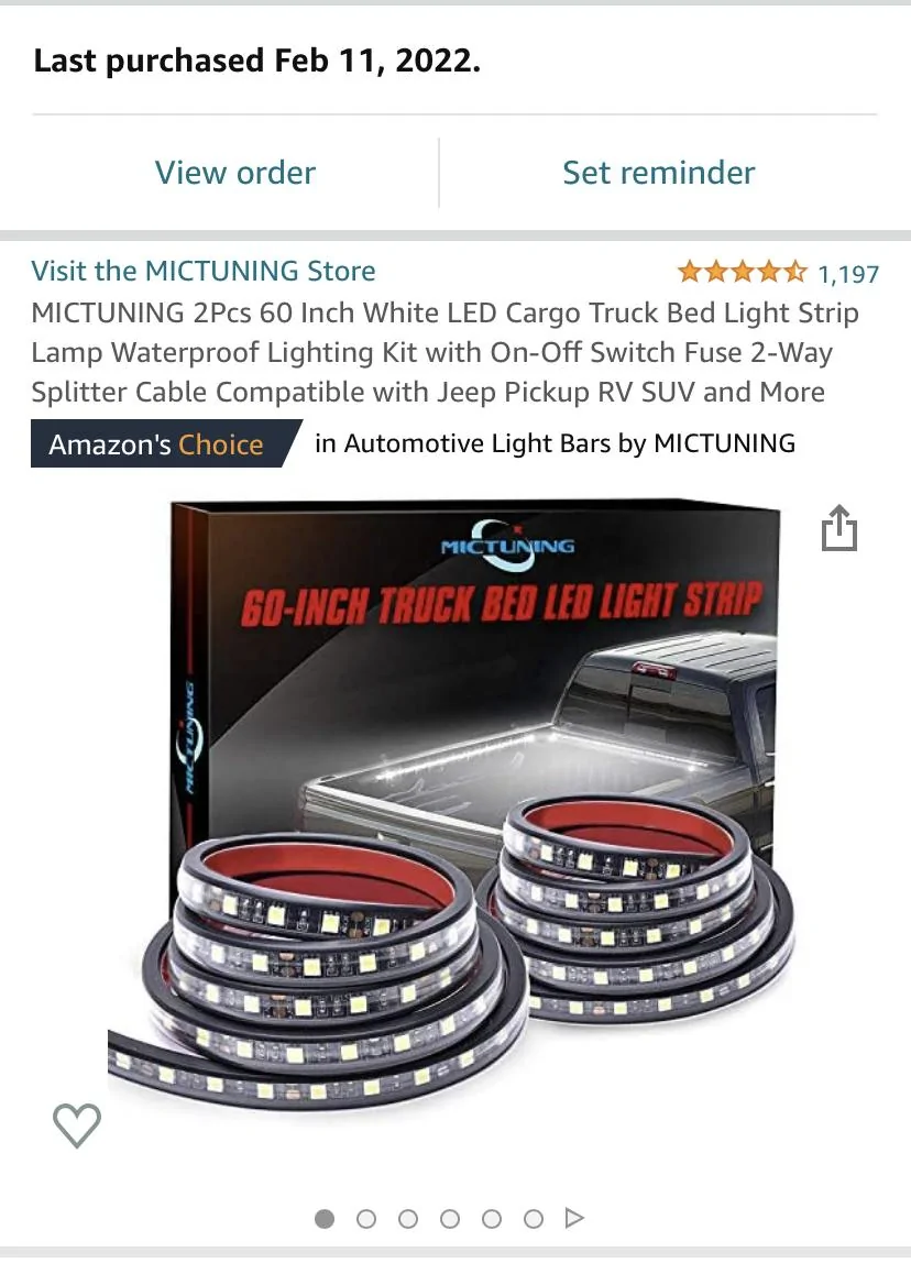 Ford Maverick Bed Accessories Installed: LED light strip and Bedrug 3EECFDD2-A9C8-44F4-9FC2-818AAFD35954