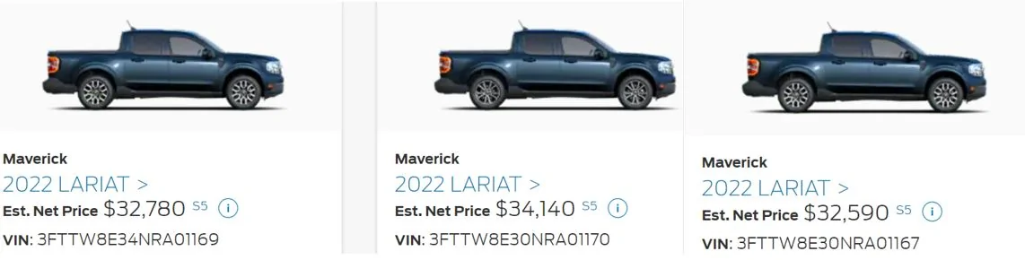 Ford Maverick Razor Crest My Alto Blue Hybrid Captur