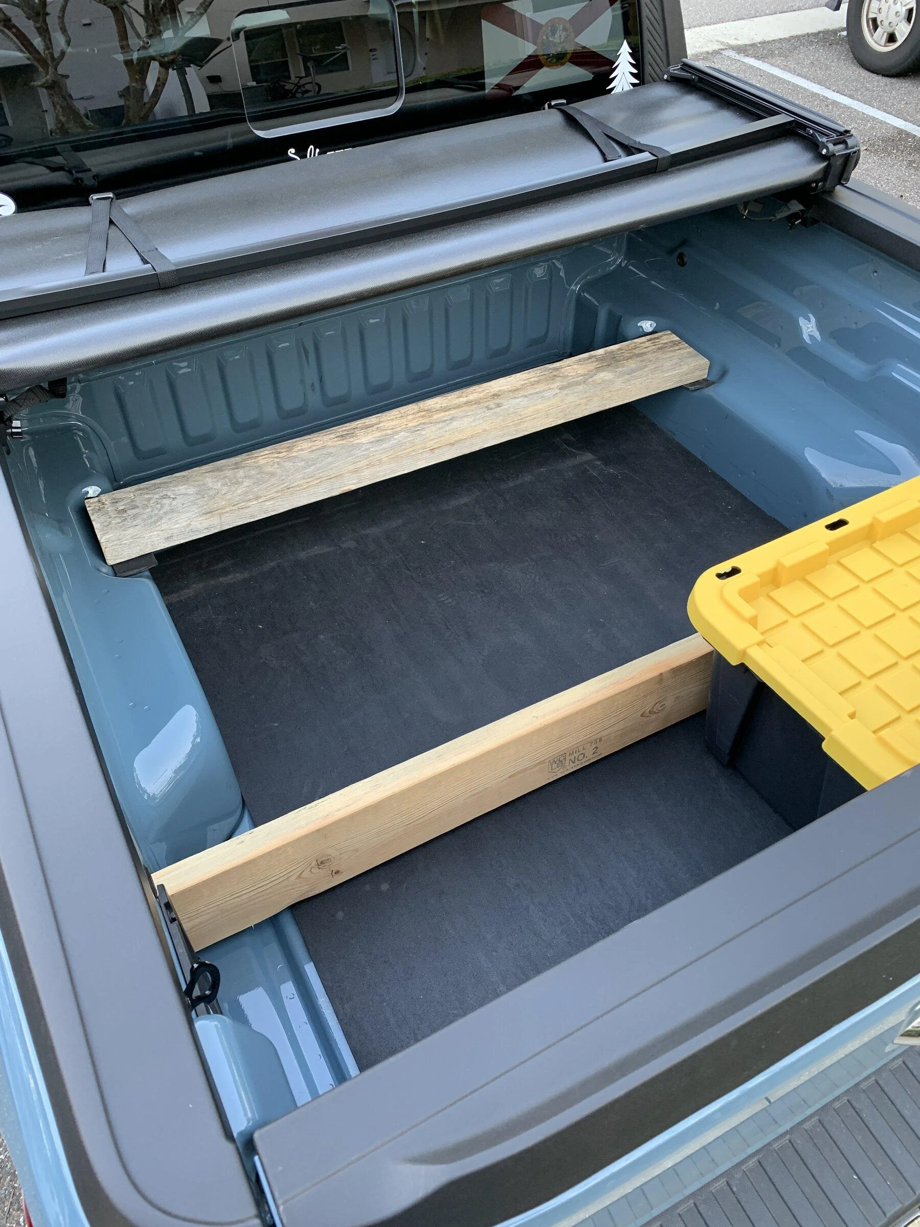 Ford Maverick DIY Bed Mat made from a Horse Stall Mat A00FAAD0-9450-4AD3-A6D3-D53E681893CC