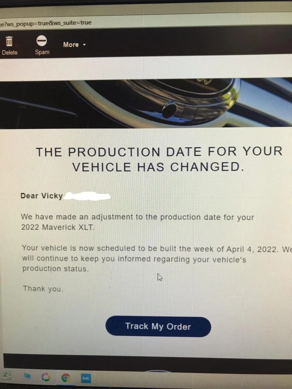 Ford Maverick 📬  02/10 Scheduling Email Received Group [EMAILS NOW ARRIVING!] SCHEDULED FOR PRODUCTION