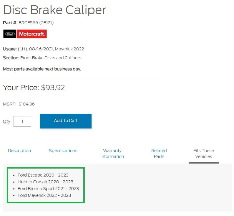 Ford Maverick 15 inch wheels fit? Caliper