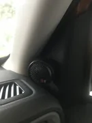 Ford Maverick B&O amp and subwoofer behind passenger rear seat [clear pic] tweeter-passenger