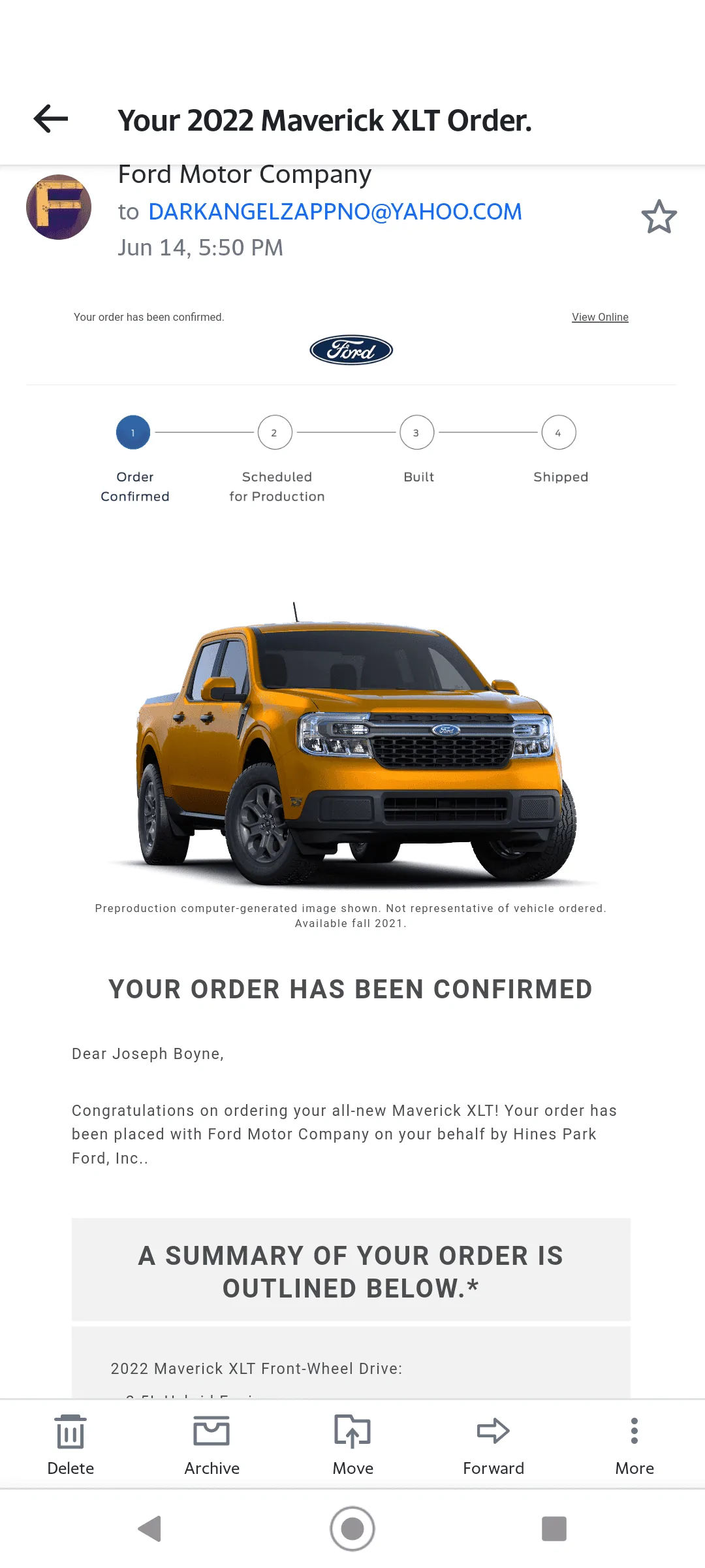 Ford Maverick Remove spray in bedliner (SIBL) from order? Screenshot_20211020-113422