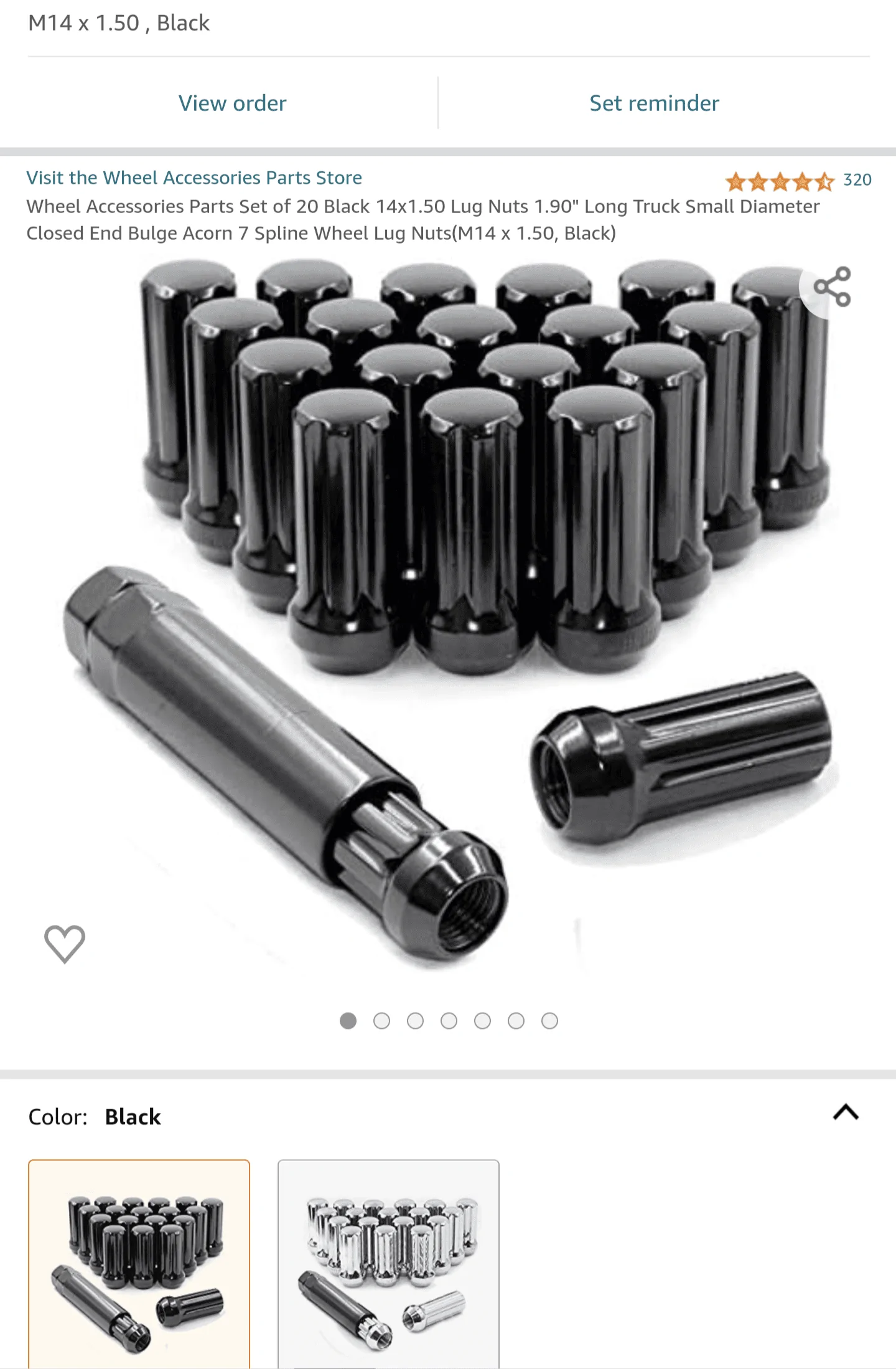 Ford Maverick Tuner style lug nuts Screenshot_20220216-122231
