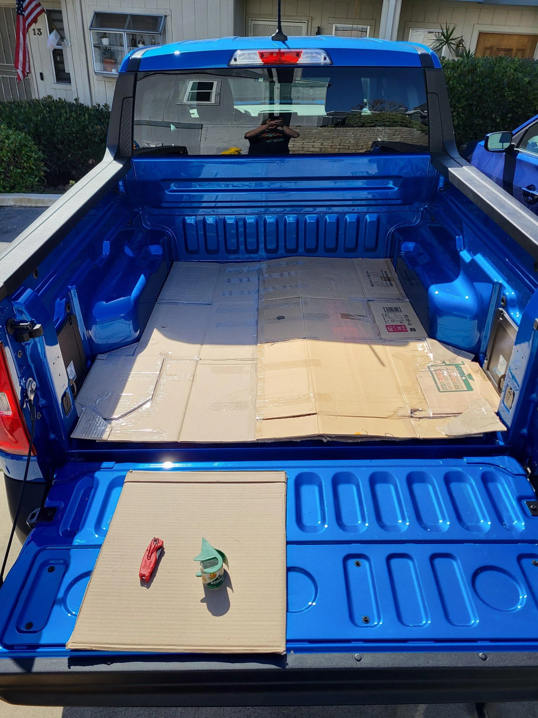 Ford Maverick DIY Bed Mat made from a Horse Stall Mat 20220216_110310
