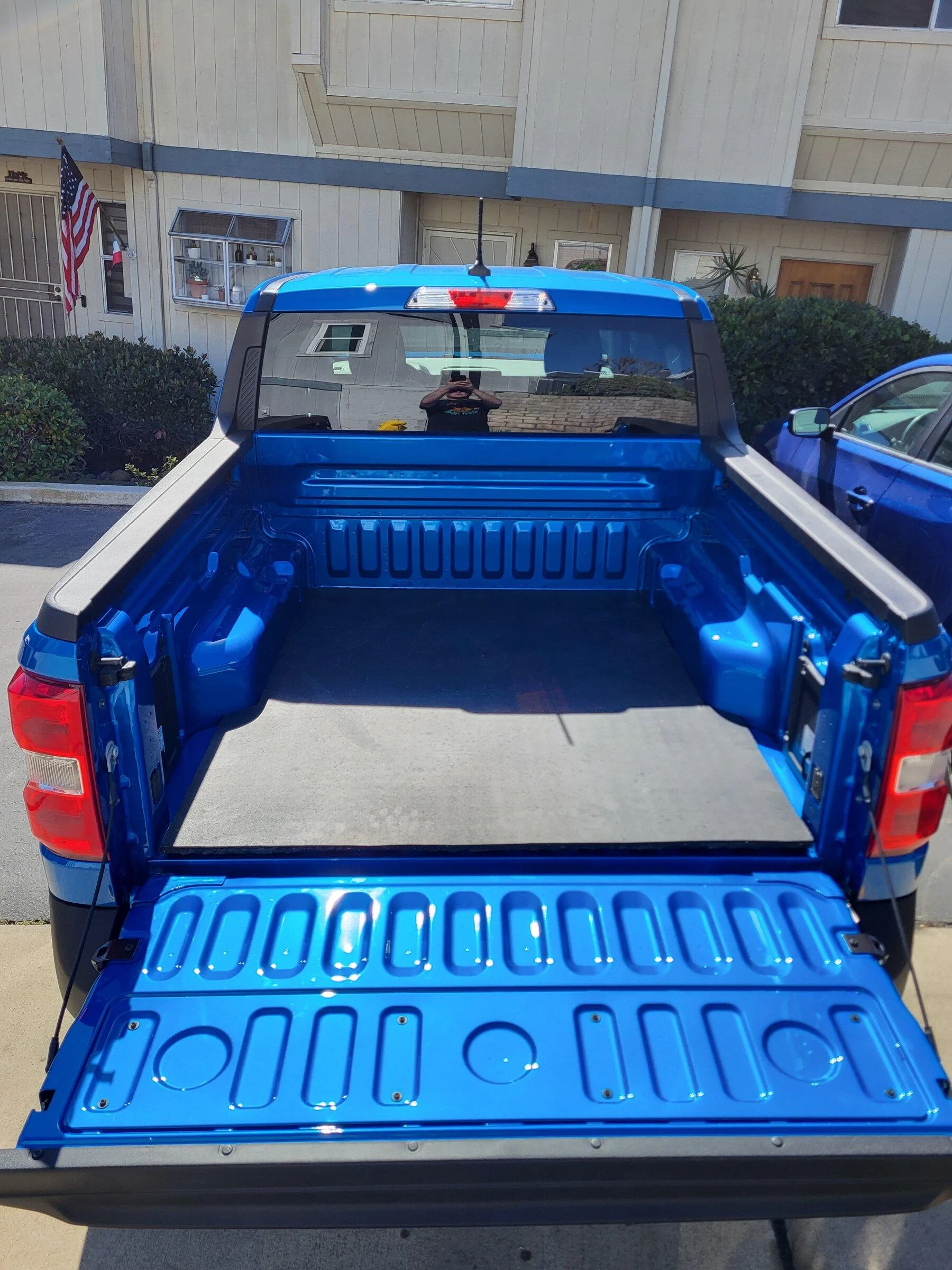 Ford Maverick DIY Bed Mat made from a Horse Stall Mat 20220216_112325