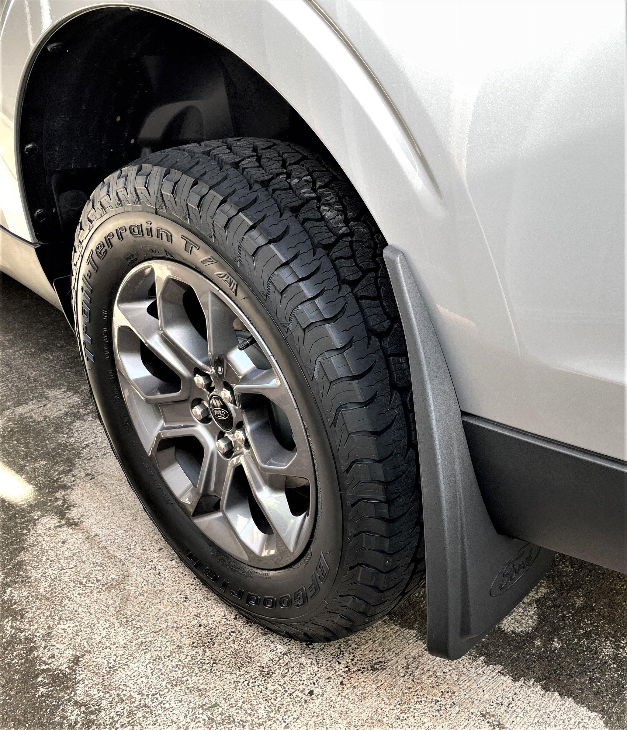 Ford Maverick OEM mud flaps installed Mud Flaps 02