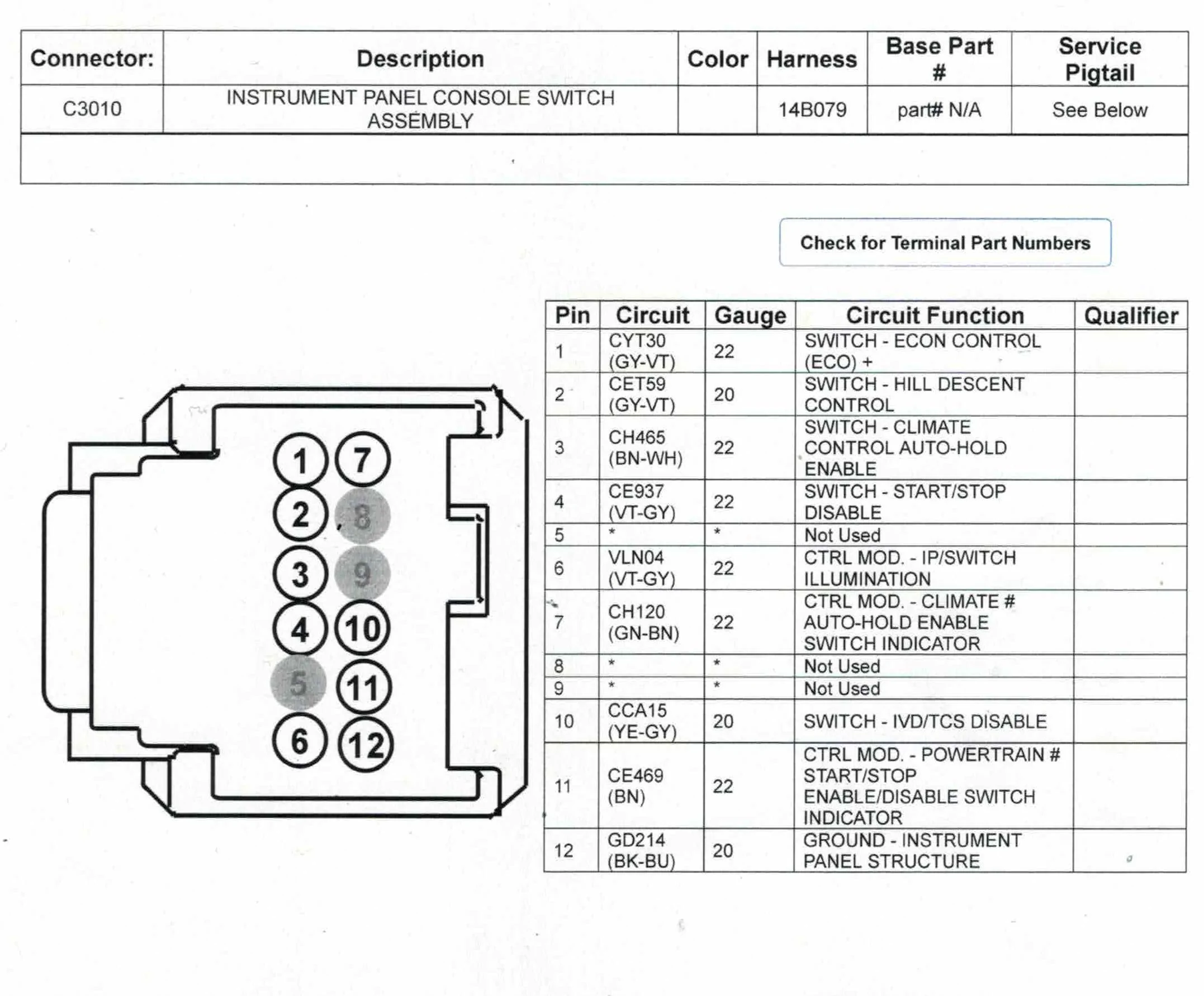 Ford Maverick ForScan Hill Descent Control mod, wiring required HDC_button