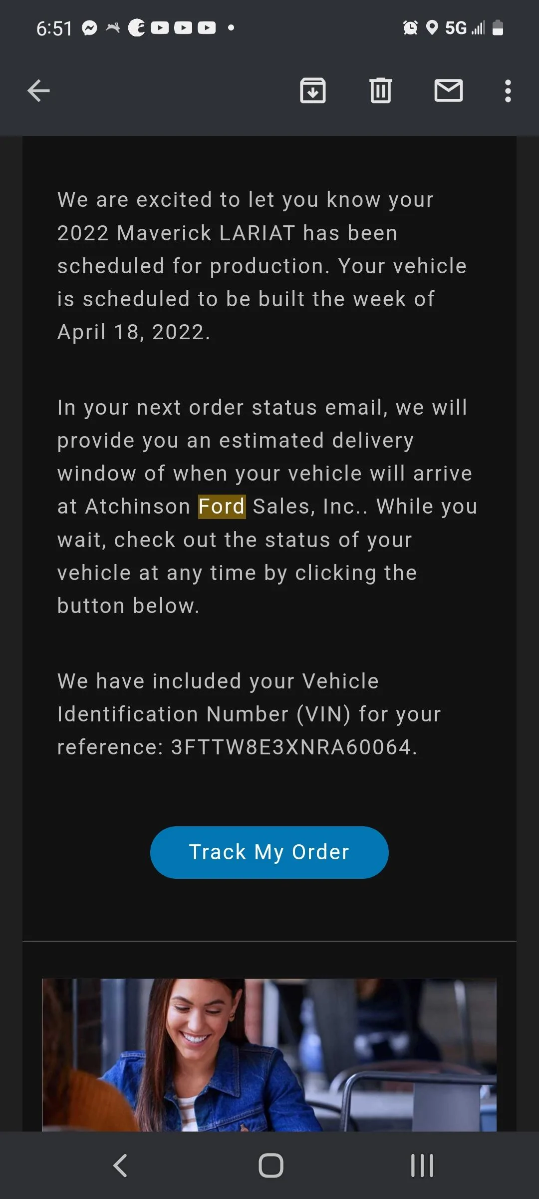 Ford Maverick 📬 02/17 Scheduling Email Received Group [EMAILS NOW ARRIVING!] Screenshot_20220217-185155_Gmail