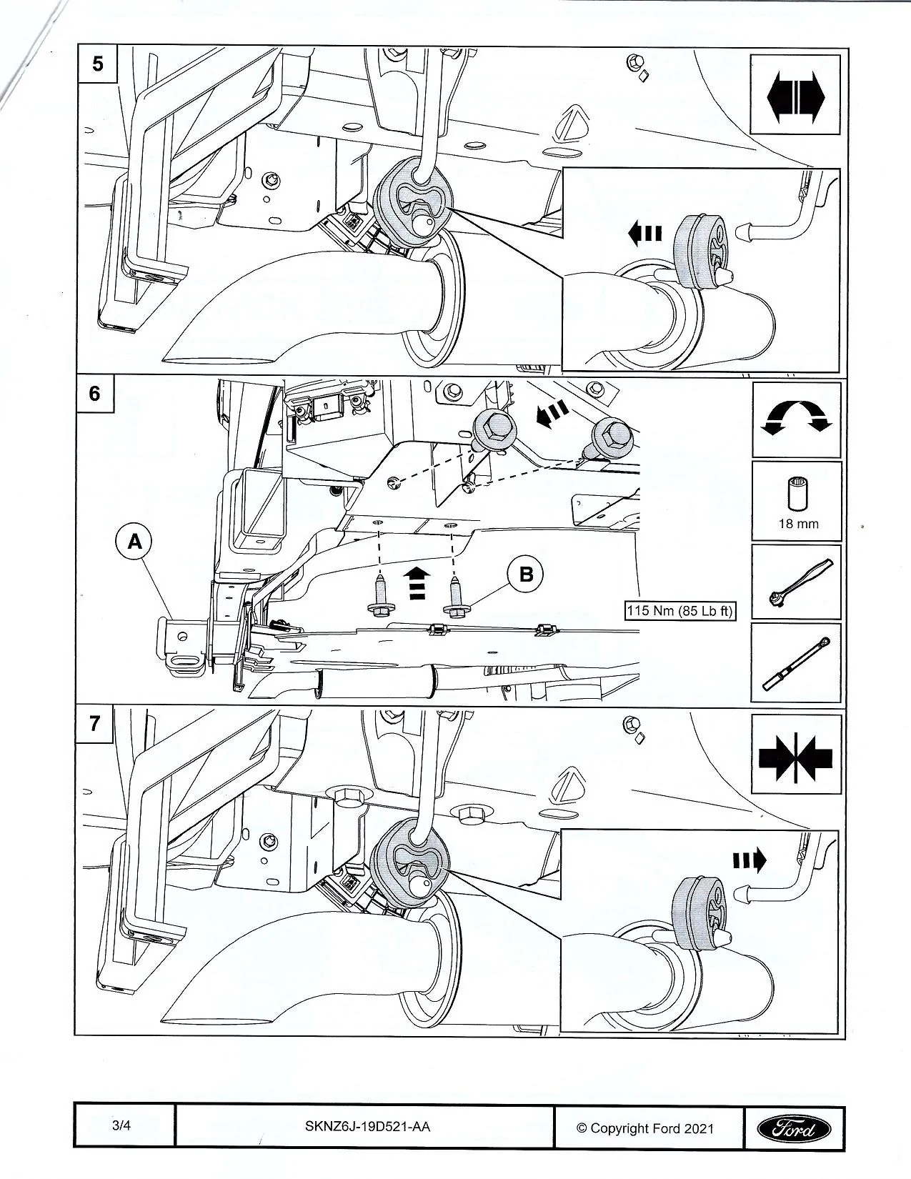 Ford Maverick Trailer Hitch Receiver, 4-pin or Not? Ford Maverick Trailer Hitch Installation Instructions p3-50