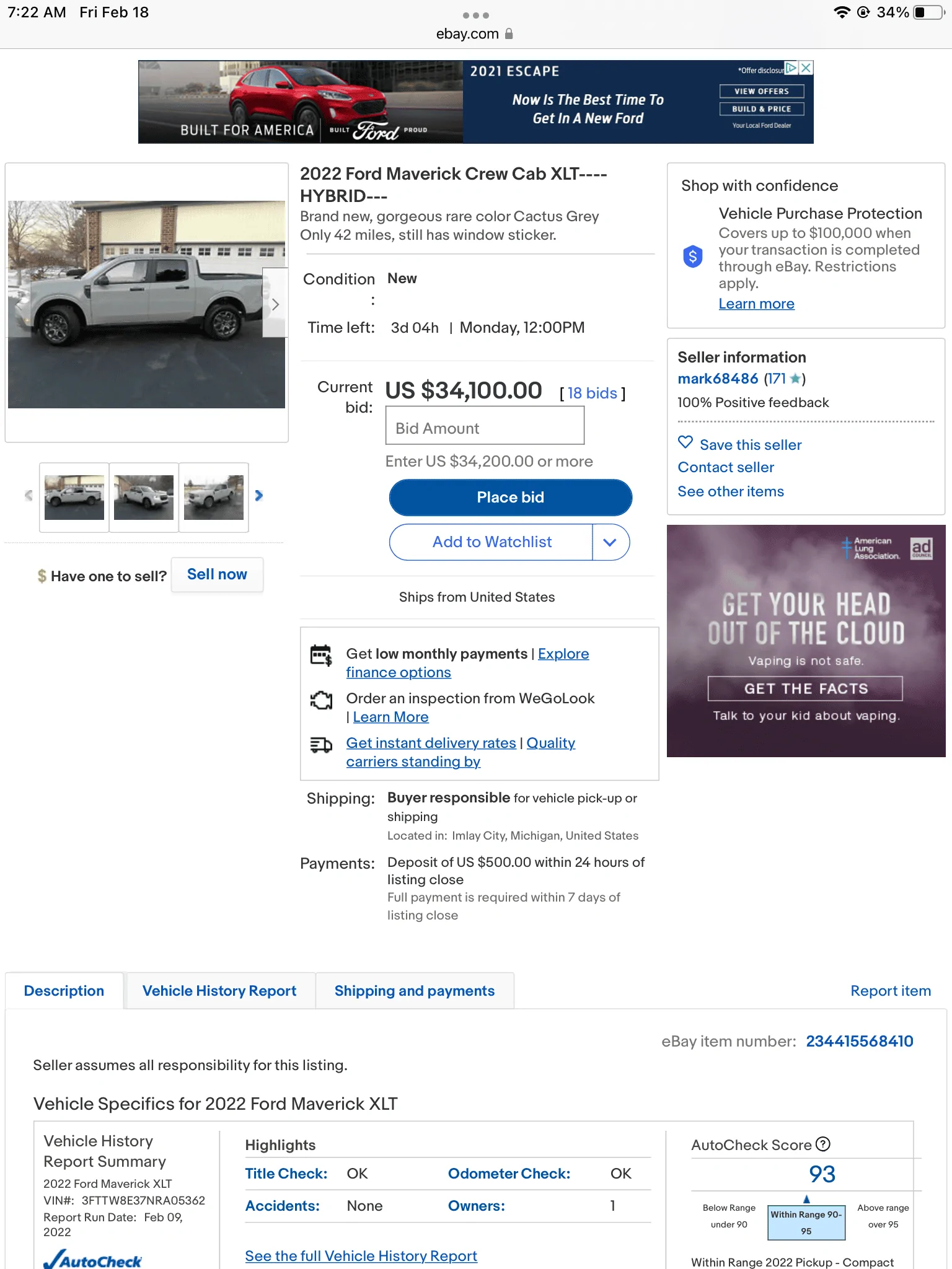 Ford Maverick And I thought dealers were bad 64767626-949C-4D19-91F2-4B3F60857F7C