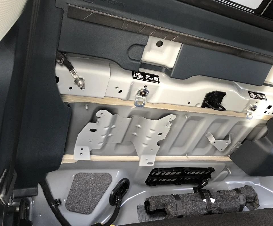 Ford Maverick Kicker Hideaway HS10 installed behind rear seats 8EB67AA7-048B-4986-BE52-2A29C670801D