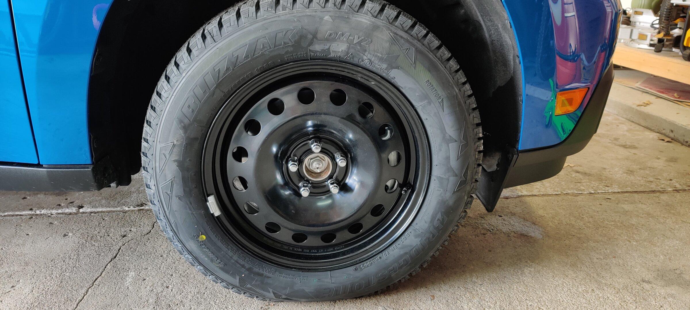 Ford Maverick Painted black steelies on BFGoodrich KO2 245/65/17 IMG_20220130_114947