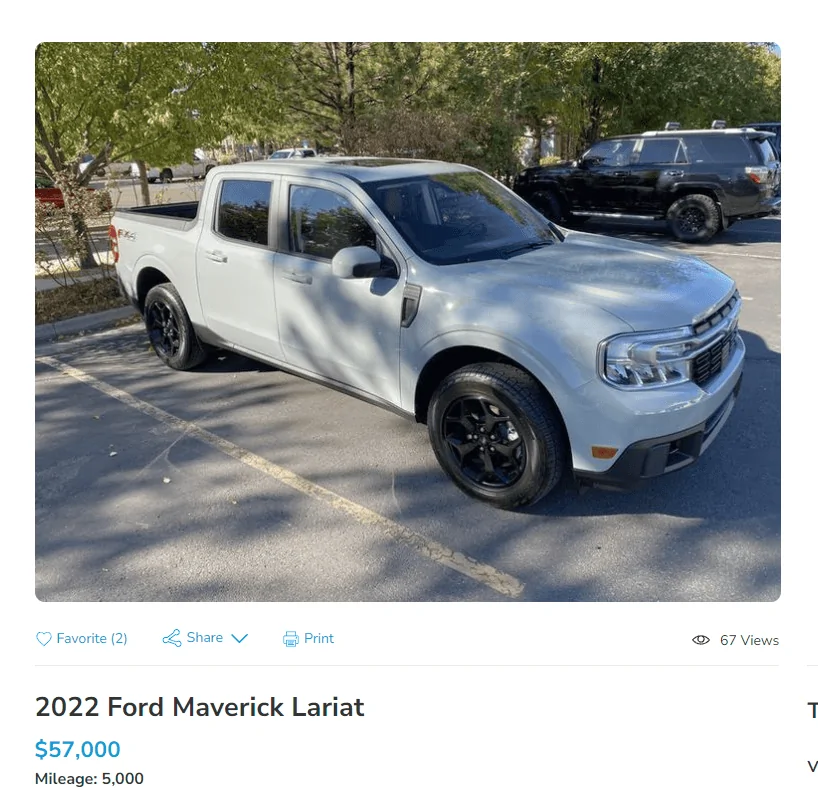 Ford Maverick 57k Maverick Lariat 1645549259225