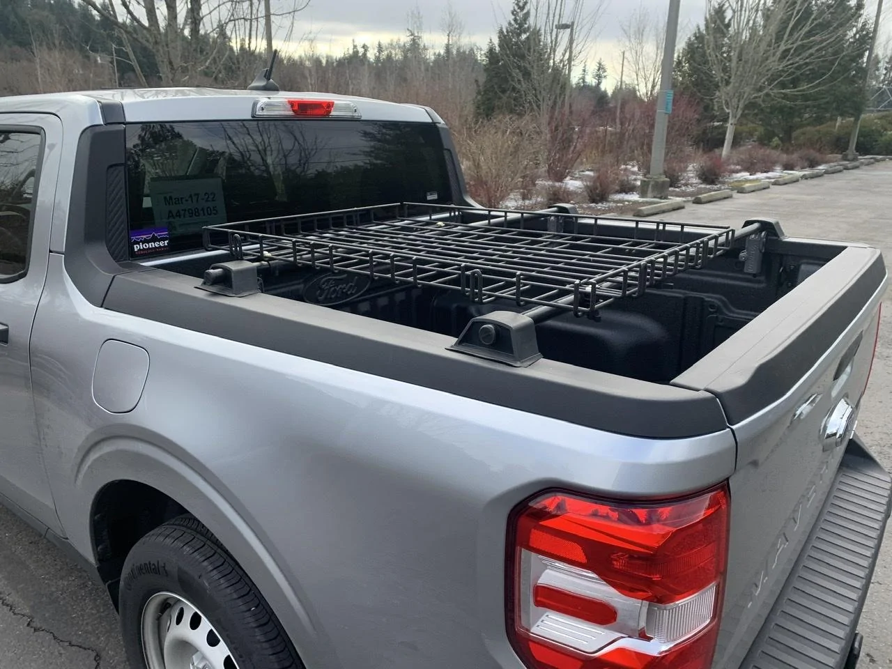 Ford Maverick Yakima BedRock (low profile bed rack) installed with Yakima basket CDCC6A55-B86C-45DA-A548-9CB8B4BBB8B1