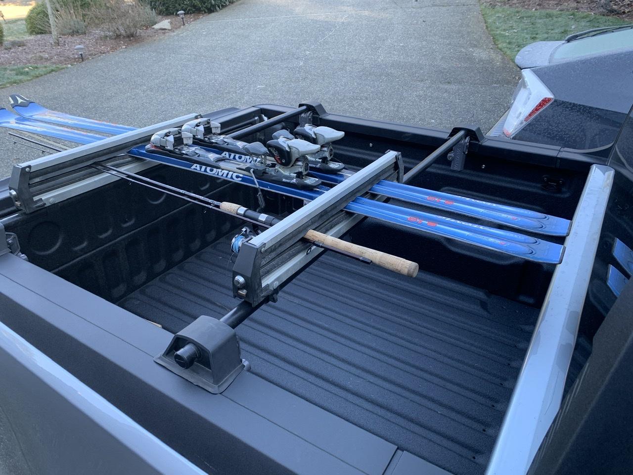 Ford Maverick Yakima BedRock (low profile bed rack) installed with Yakima basket 7A932B51-B8B6-4A1A-8000-905138FF9ABF