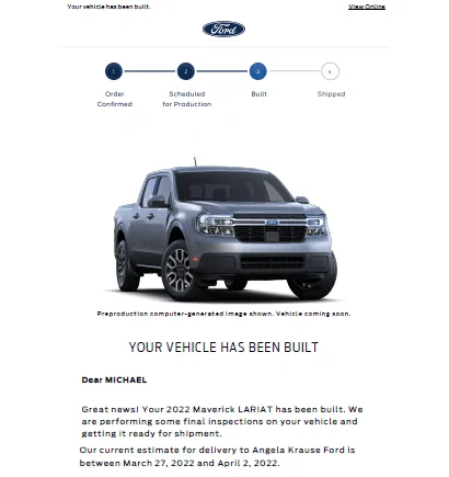 Ford Maverick 🧭 Maverick Build & Tracking Links Built022322