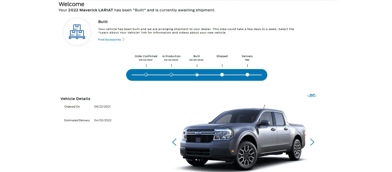 Ford Maverick 🧭 Maverick Build & Tracking Links ford022322