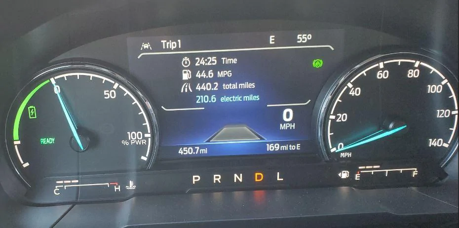 Ford Maverick How far can your Maverick hybrid go on one tank of gas Trip 2-24-22