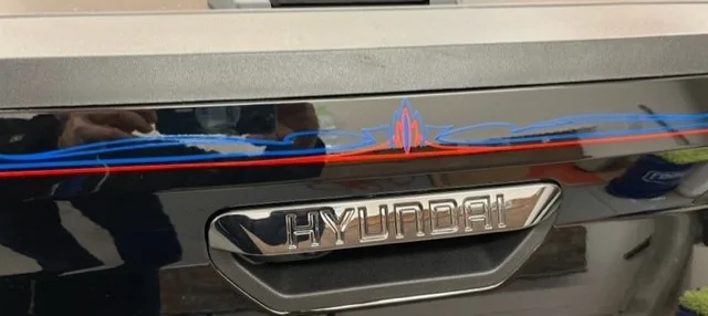 Ford Maverick Hyundai takes direct jabs at Maverick in new Santa Cruz ad! 02.14.22 Rear 2 Pinstripe H SantaCruz