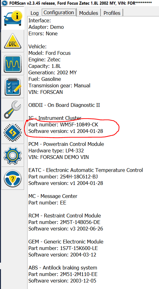 Ford Maverick Modules included with Trim Levels and Options found by FORScan ForScanModulesD.PNG