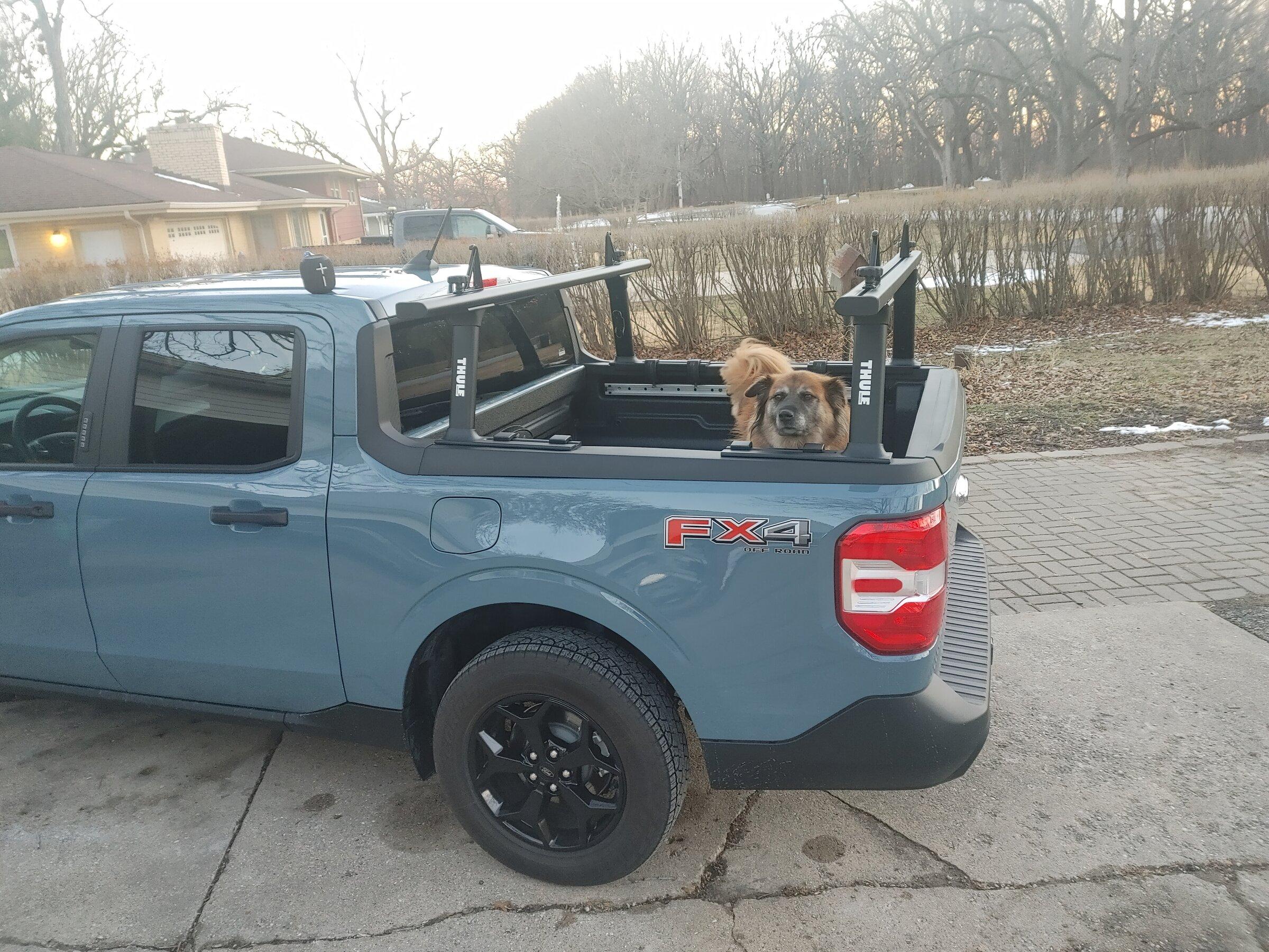 Ford Maverick Mavericks With Roof Racks & Cargo Carrier Box -- Yakima and Thule 0227221738a