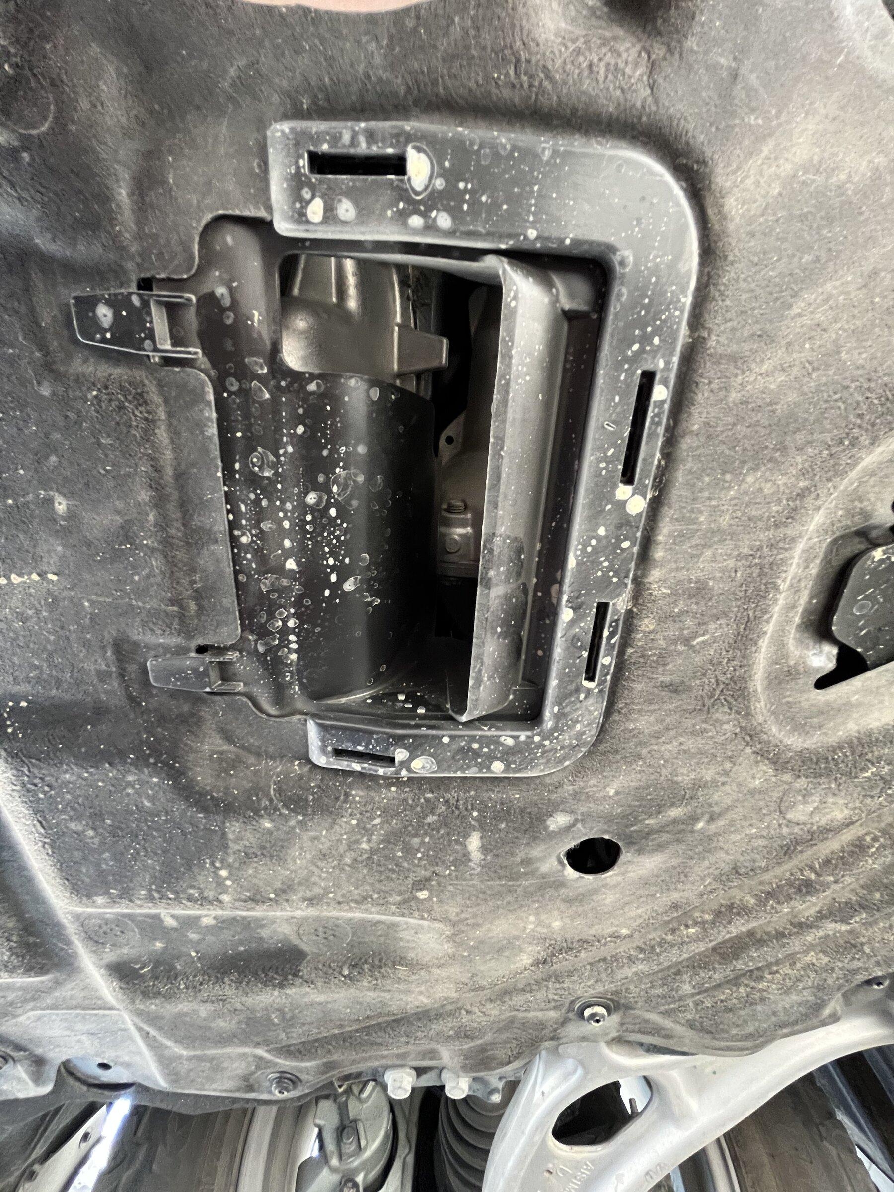 Ford Maverick Oil Change Anyone? Underside Opening.JPG