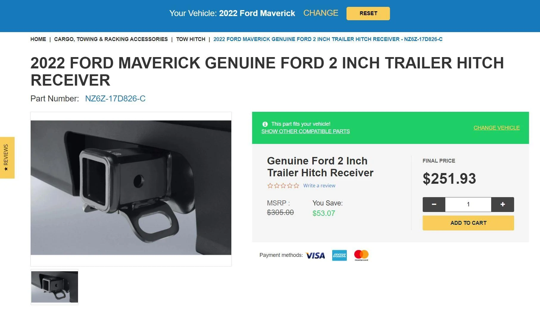 Ford Maverick Hitch receiver, come on already Maverick Receiver Hitch Pictur