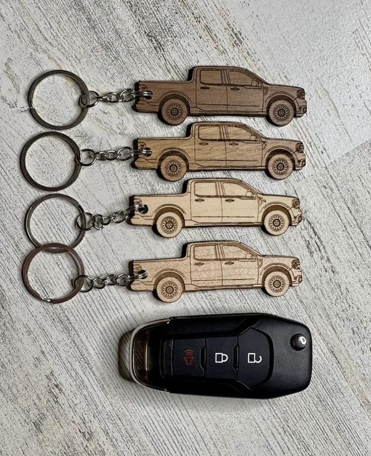 Ford Maverick Maverick Truck shaped keychains IMG_1502