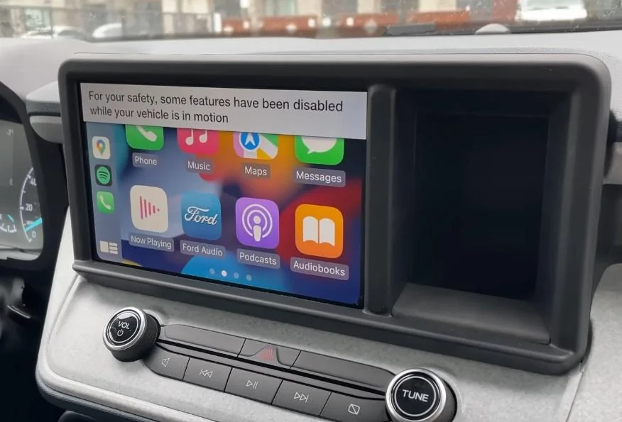 Ford Maverick Message on the touch screen safety prompt
