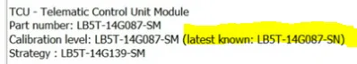 Ford Maverick Modules included with Trim Levels and Options found by FORScan LatestFirm3