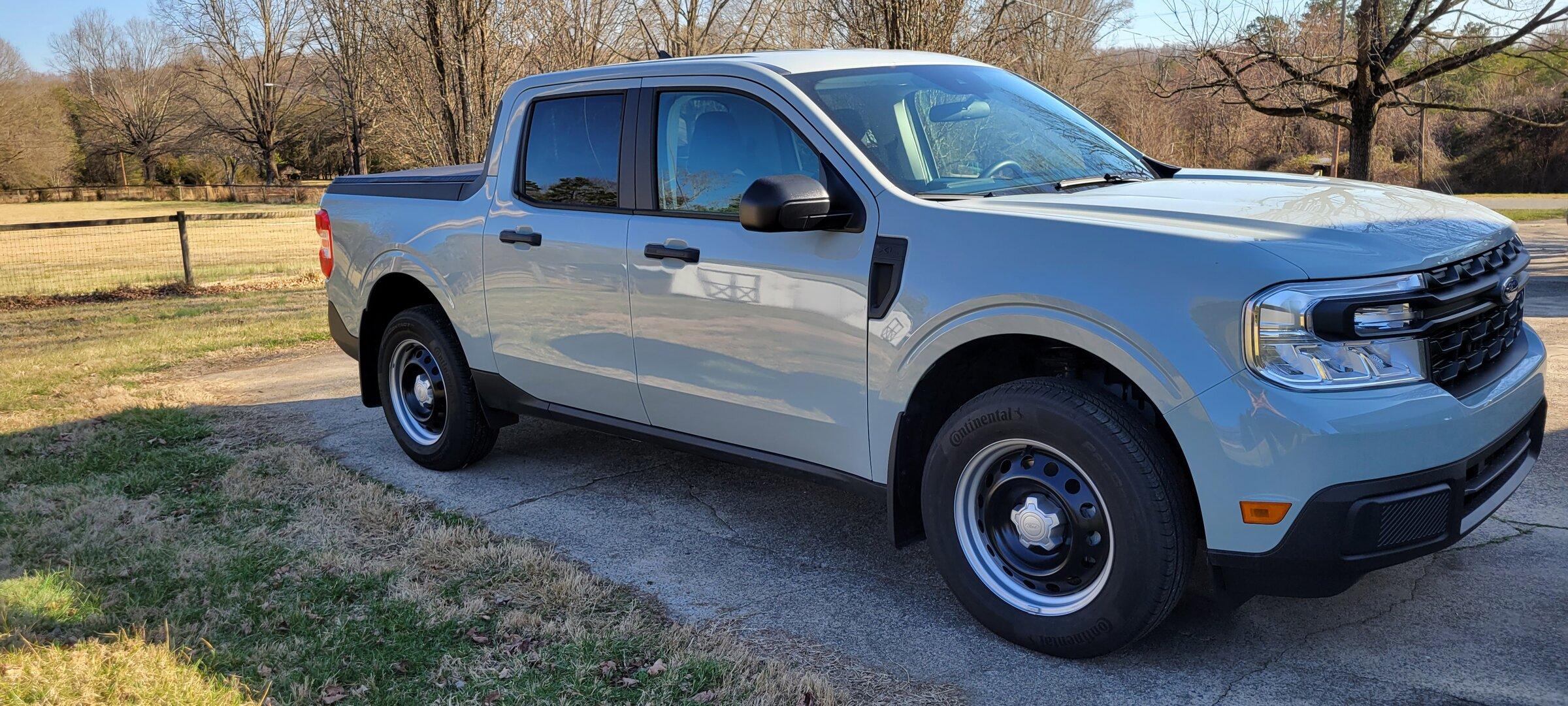 Ford Maverick Painted my Steelies Black & Silver Bi-Color fullsize