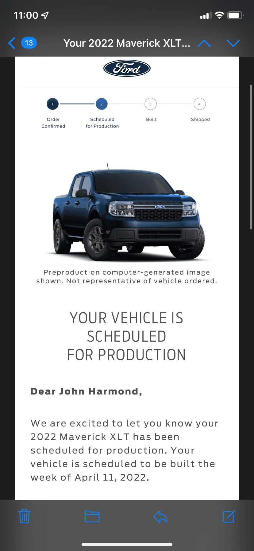 Ford Maverick 📬 3/3 Scheduling Email Received Group [EMAILS NOW ARRIVING!] 26C9F278-D6D5-409C-B55A-EA6F89A3EBA7