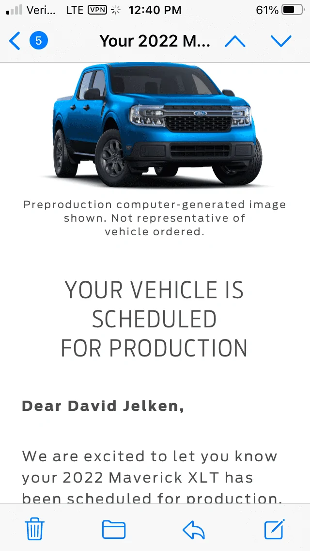 Ford Maverick 📬 3/3 Scheduling Email Received Group [EMAILS NOW ARRIVING!] 94C001AD-40CF-4AE9-8A4F-CD3360E2B501