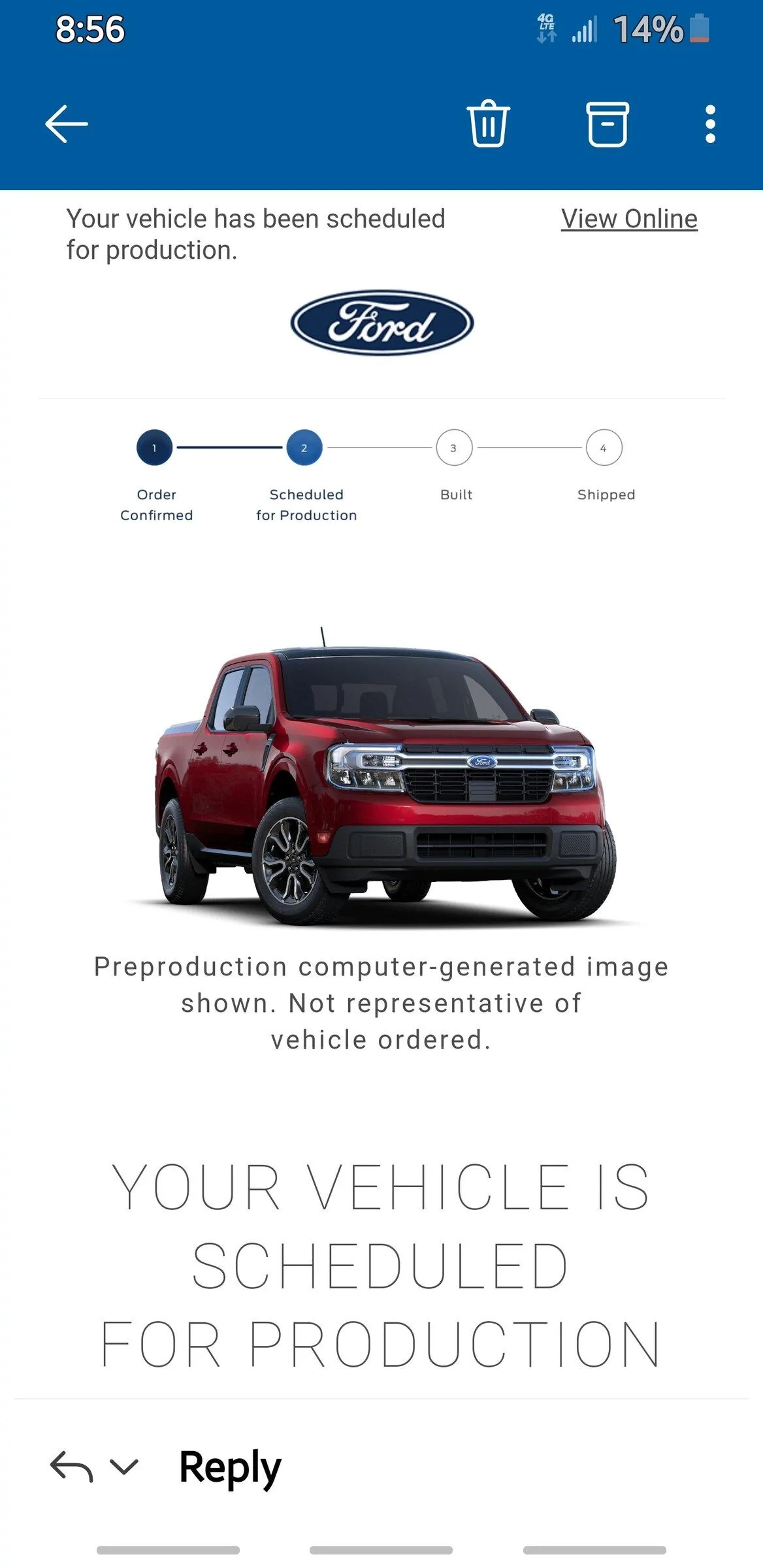 Ford Maverick 📬 3/3 Scheduling Email Received Group [EMAILS NOW ARRIVING!] Screenshot_20220303-205634_Outlook