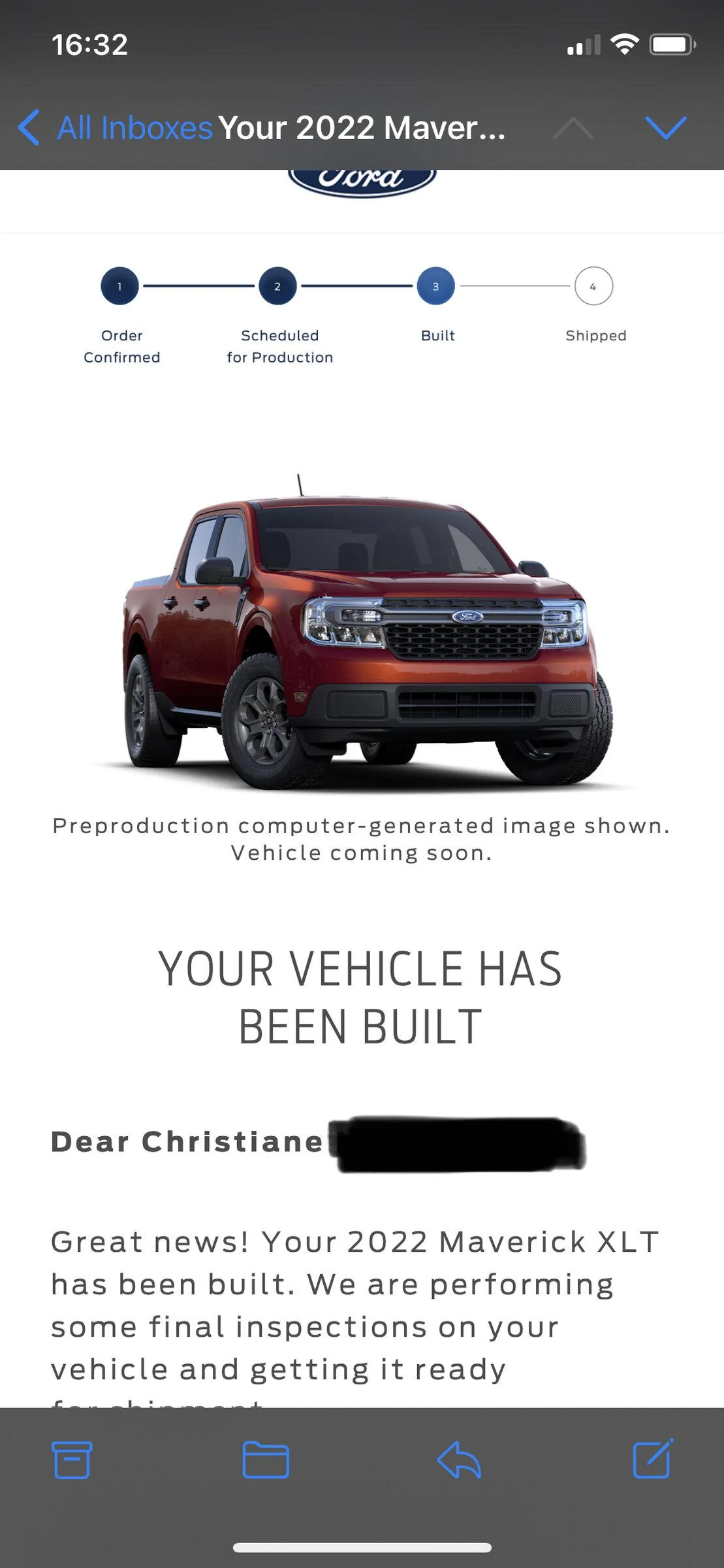 Ford Maverick 📬 3/3 Scheduling Email Received Group [EMAILS NOW ARRIVING!] A61EA758-48F5-4A7B-A61E-BD598357F079