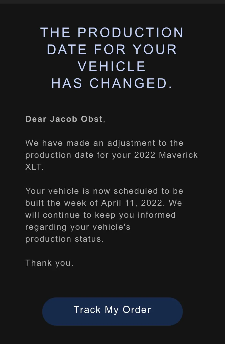 Ford Maverick 📬 3/3 Scheduling Email Received Group [EMAILS NOW ARRIVING!] BC9FBFA2-DD30-423E-976C-BAB4911009F6