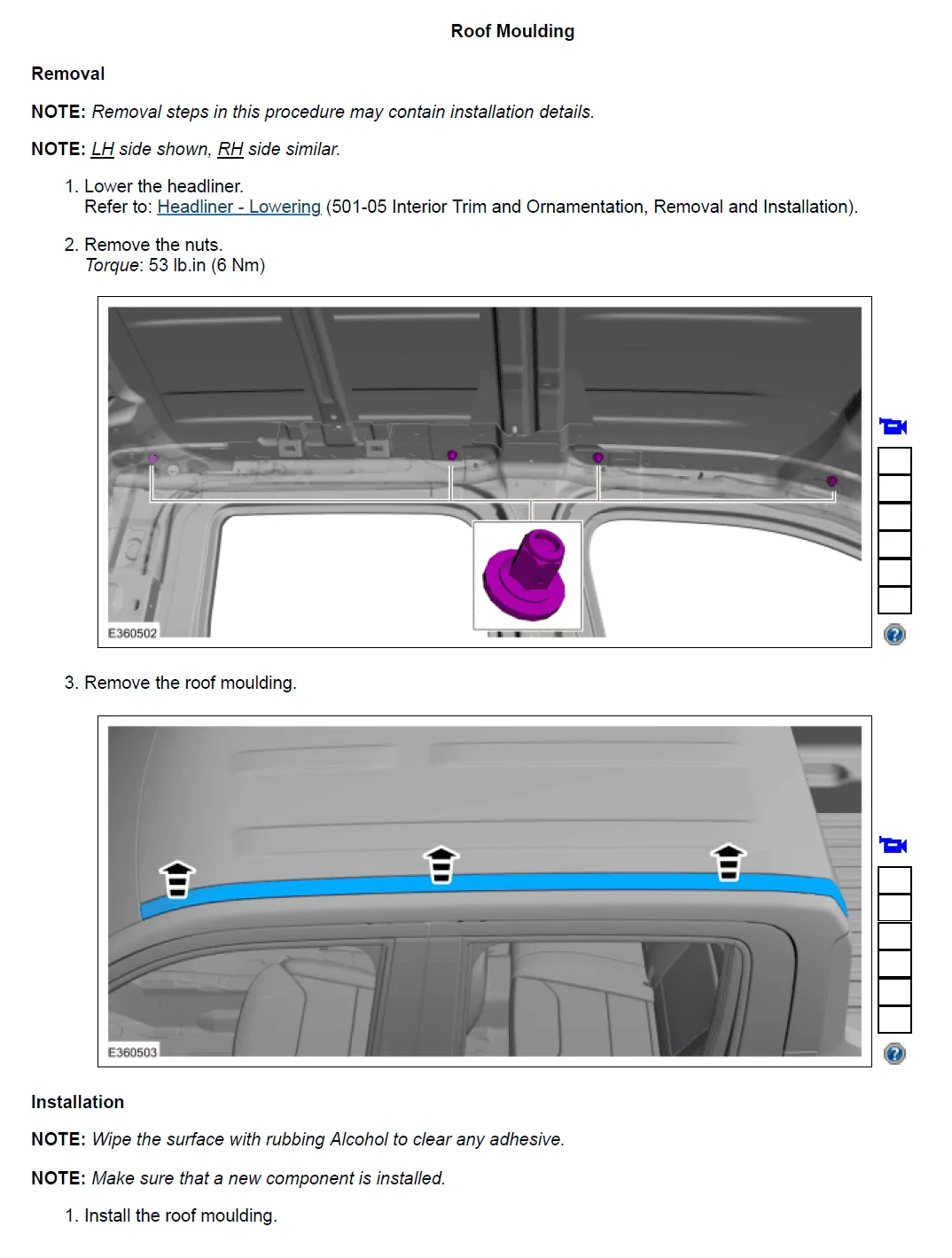 Ford Maverick Fixed-Point Roof Racks (Yakima Landing Pads, Rails, etc.) Roof Molding
