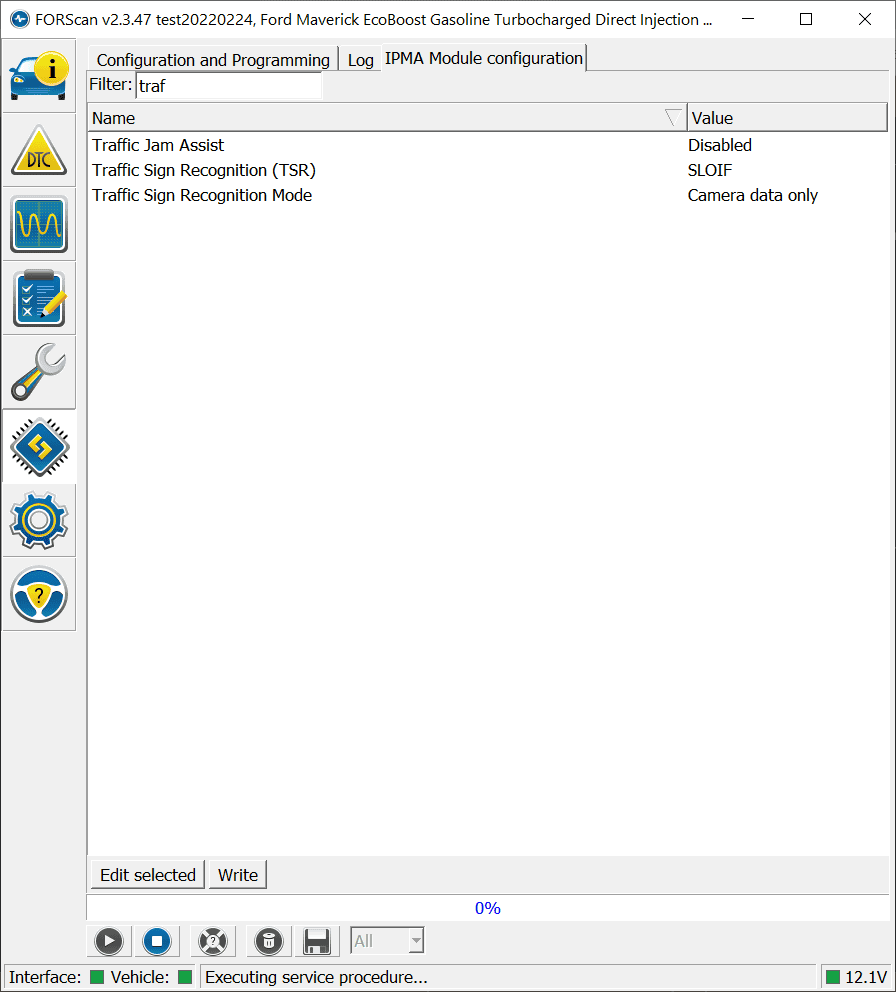 Ford Maverick Traffic Sign Recognition (TSR) FORScan mod (confirmed working) traffic