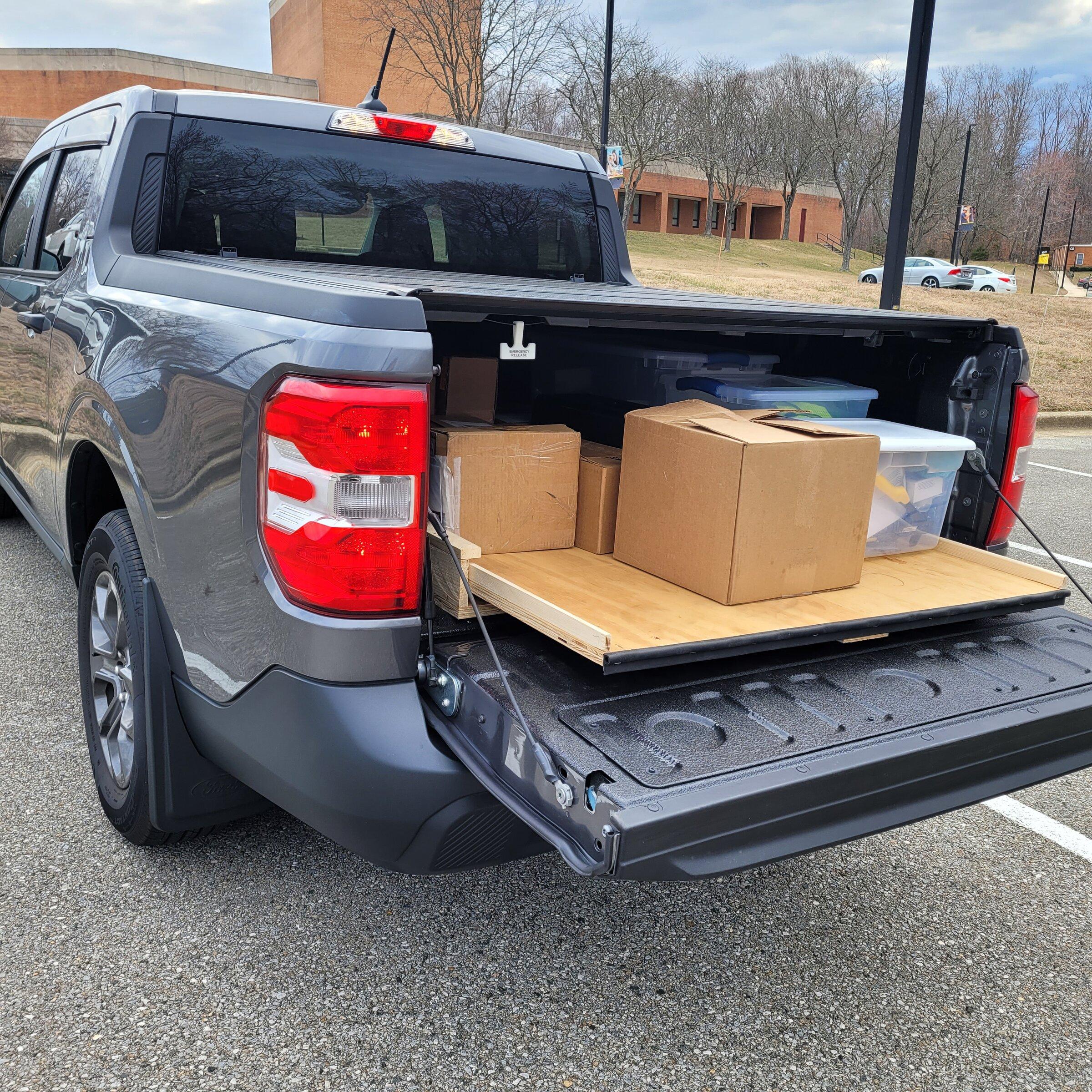 Ford Maverick Bed drawers for tools 20220303_090415