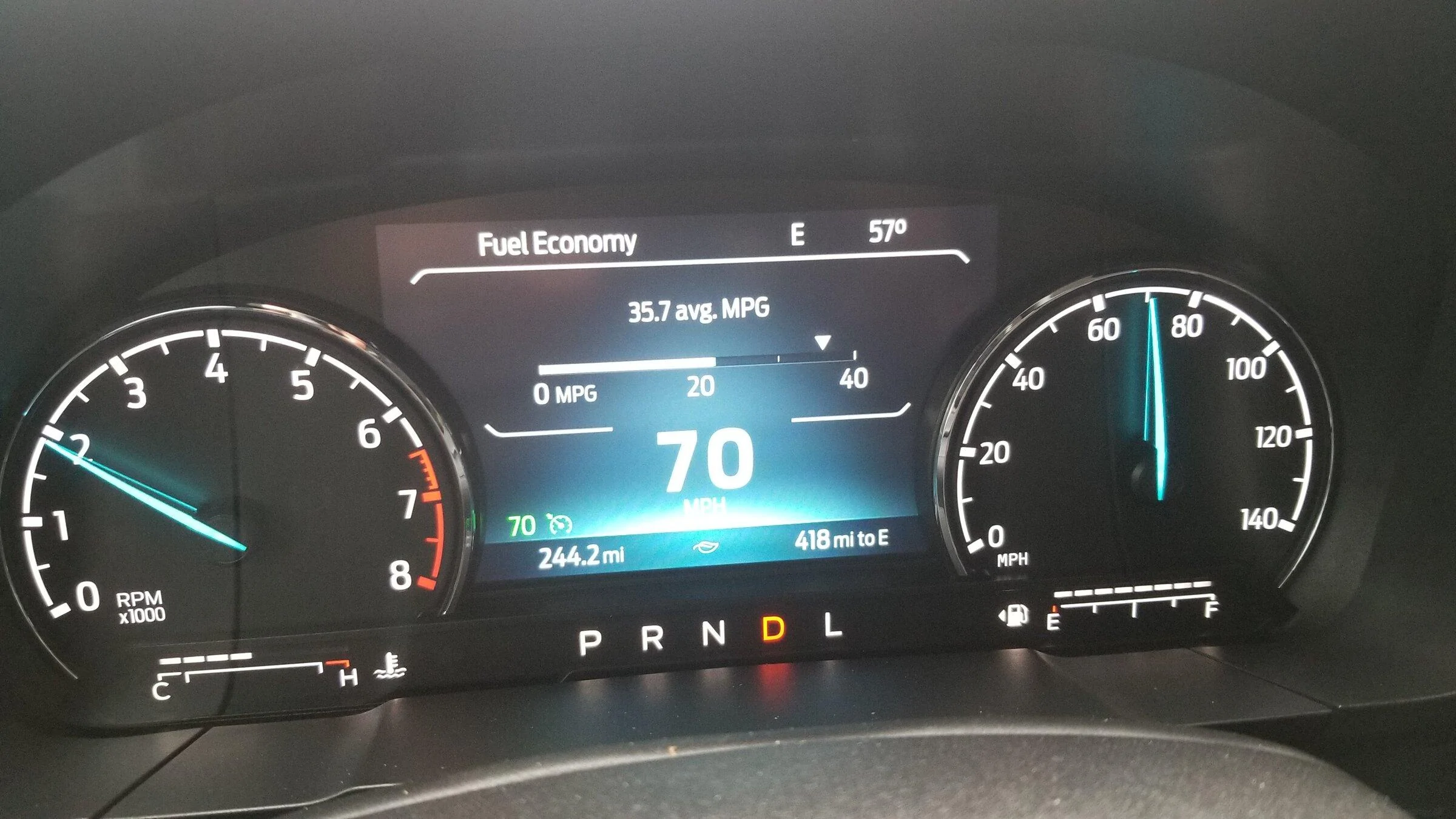 Ford Maverick 2.0L AWD Tow Package MPG 20220201_093554