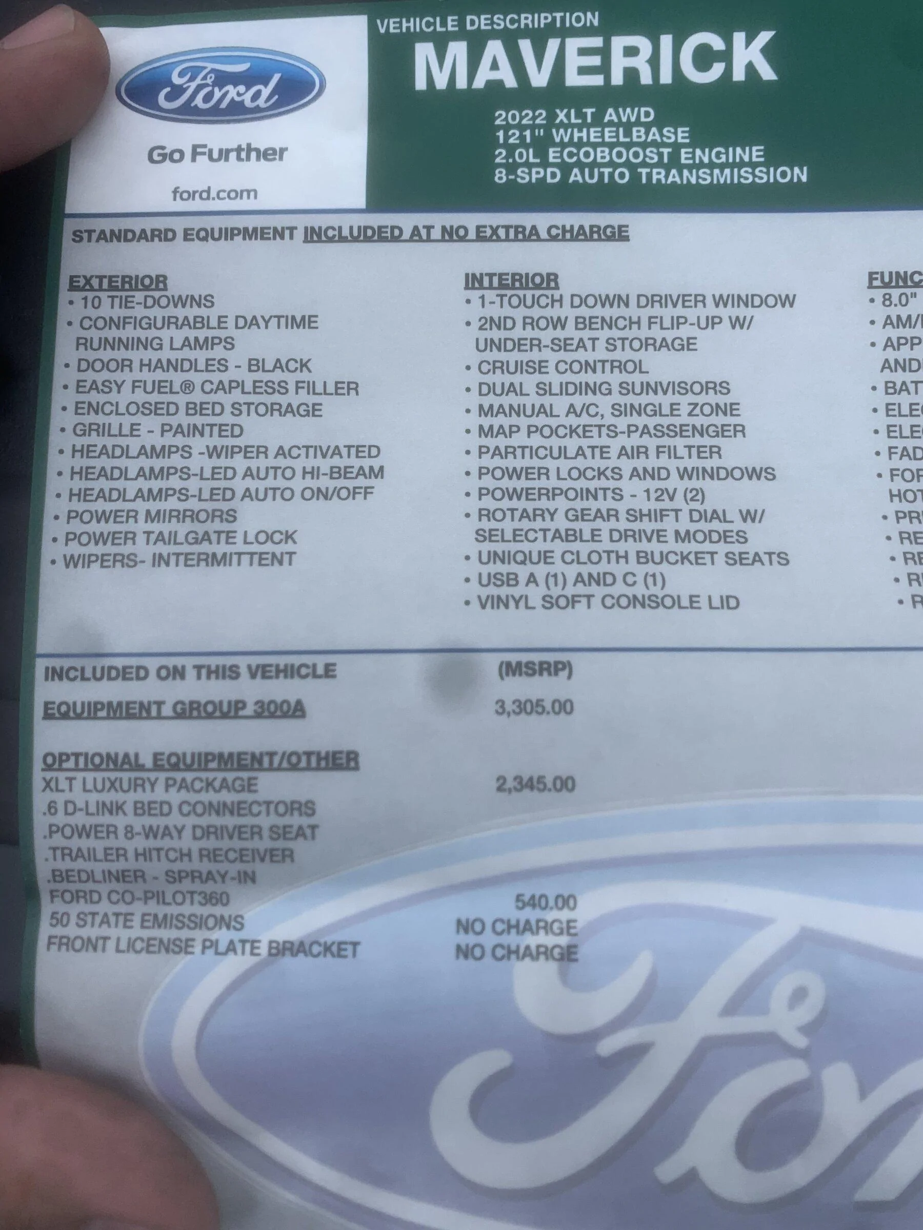 Ford Maverick **REALLY** STUPID Question 1E710459-287D-43A6-A45A-29999F936F14