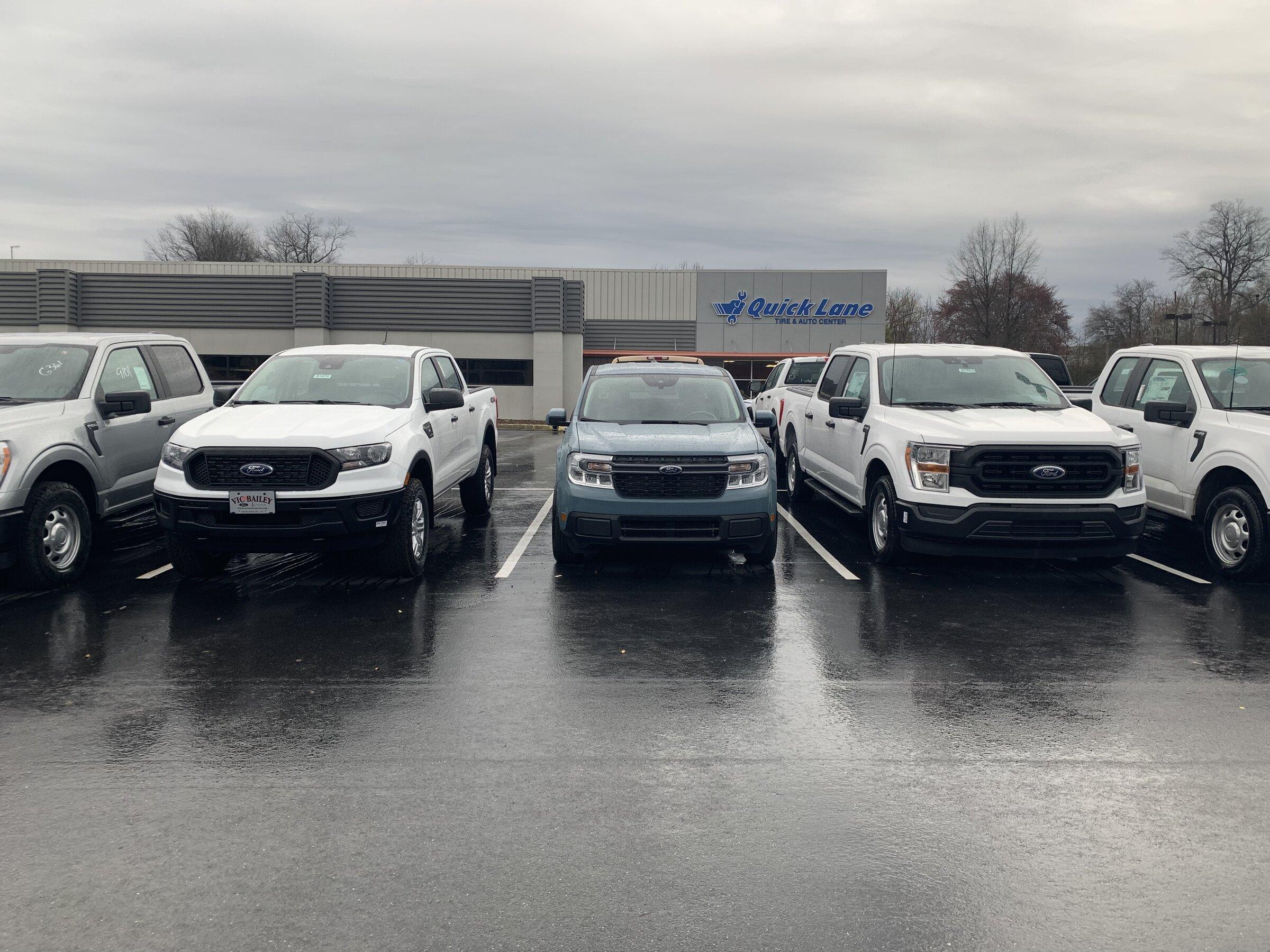 Ford Maverick Maverick compared to Ranger and F150 28946E5B-B2B0-4949-B176-C25513D57215