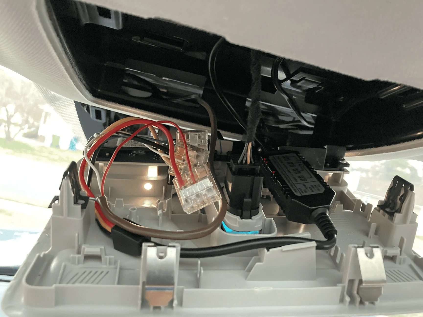 Ford Maverick "F it, it's just plastic" Tiny modification to trim for dashcam wires 1646784447900